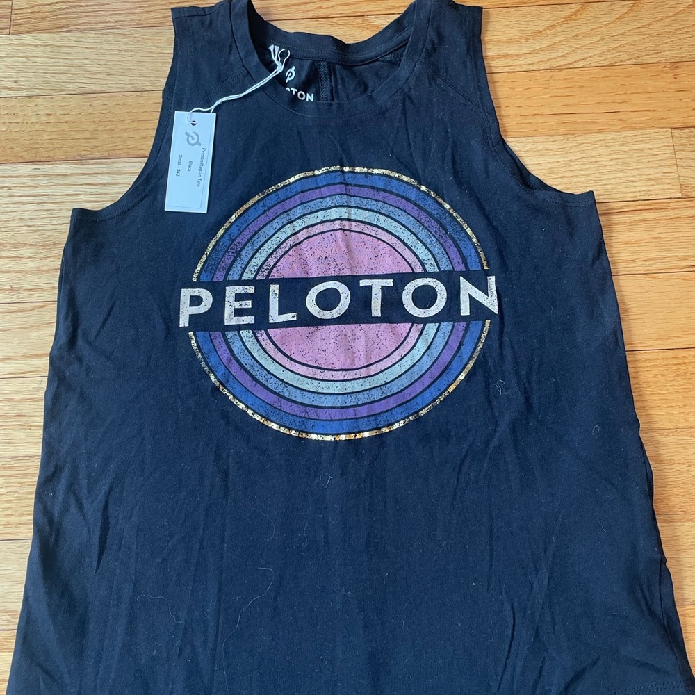 Peloton black tank with tags. Size small